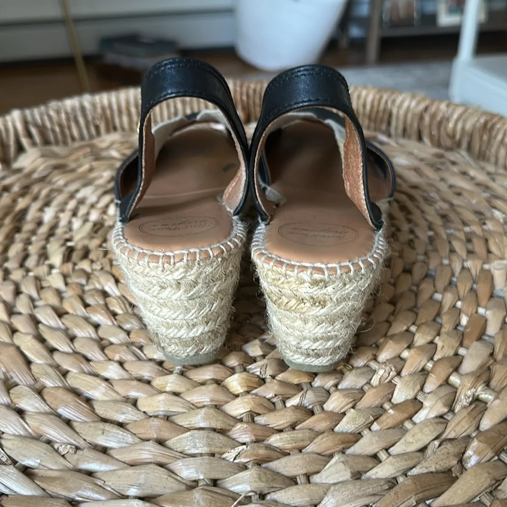 Black Espadrille Sandals from France